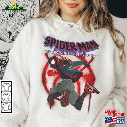 Miles Morales Movie Shirt K4 Spiderman 2023 Across The Spider Verse Sweatshirt Classic