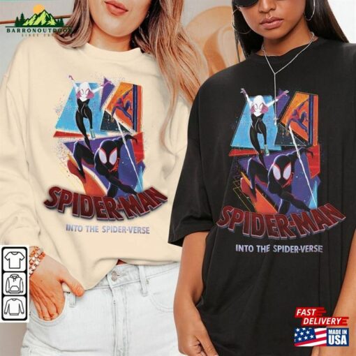 Miles Morales Movie Shirt K5 Spiderman 2023 Across The Spider Verse Sweatshirt T-Shirt Unisex