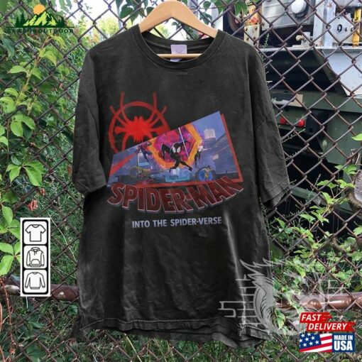 Miles Morales Movie Shirt K7 Spiderman 2023 Across The Spider Verse Sweatshirt Hoodie Classic