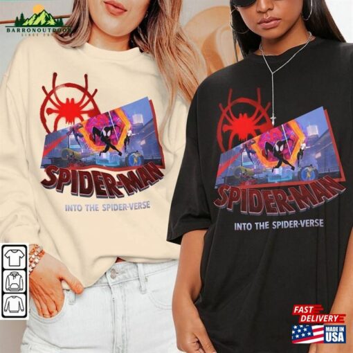 Miles Morales Movie Shirt K7 Spiderman 2023 Across The Spider Verse Sweatshirt Hoodie Classic