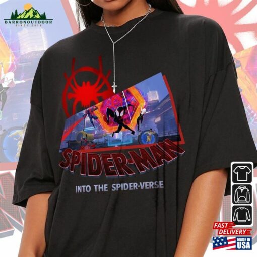 Miles Morales Movie Shirt K7 Spiderman 2023 Across The Spider Verse Sweatshirt Hoodie Classic