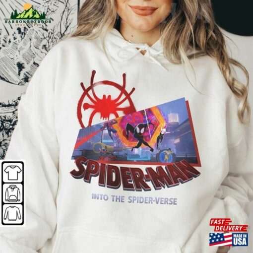 Miles Morales Movie Shirt K7 Spiderman 2023 Across The Spider Verse Sweatshirt Hoodie Classic