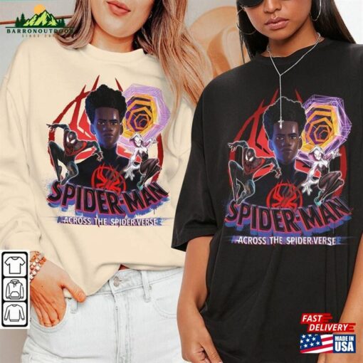 Miles Morales Movie Shirt K9 Spiderman 2023 Across The Spider Verse Sweatshirt T-Shirt Classic