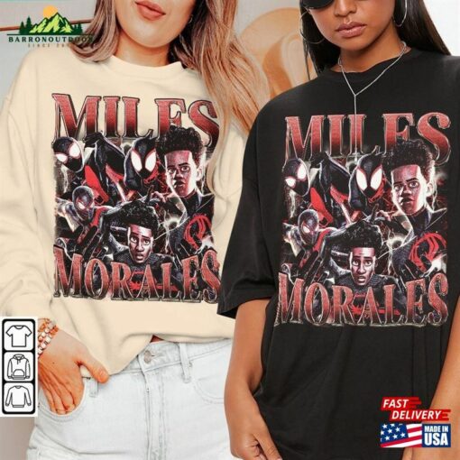 Miles Morales Movie Shirt Spiderman Across The Spider Verse Vintage 90S Y2k Sweatshirt Unisex T-Shirt