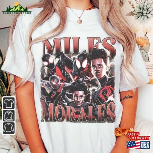 Miles Morales Movie Shirt Spiderman Across The Spider Verse Vintage 90S Y2k Sweatshirt Unisex T-Shirt