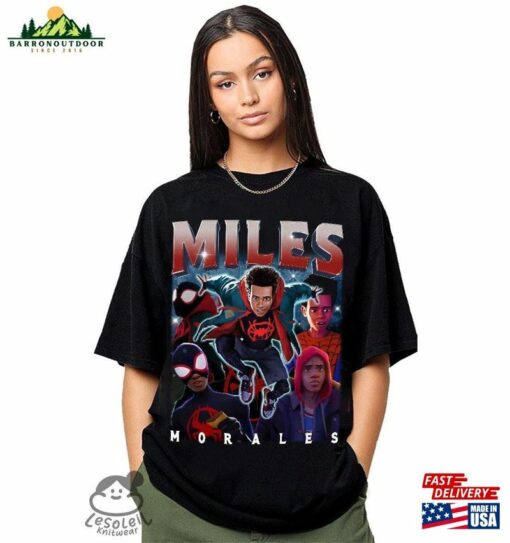 Miles Morales Shirt Spider Man Across The Hoodie Classic