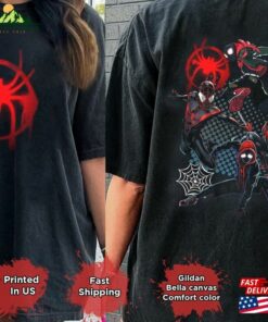 Miles Morales Spider Man 2 Sides Shirt Sweatshirt Hoodie Miles Morales Spider Man 2 Sides Shirt Sweatshirt Hoodie