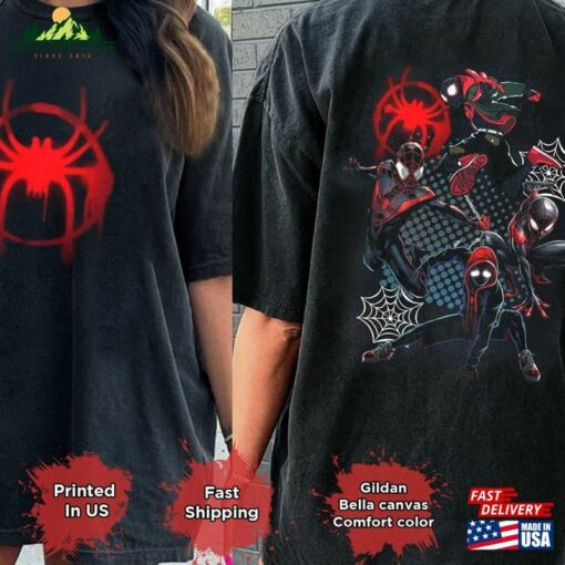 Miles Morales Spider Man 2 Sides Shirt Sweatshirt Hoodie