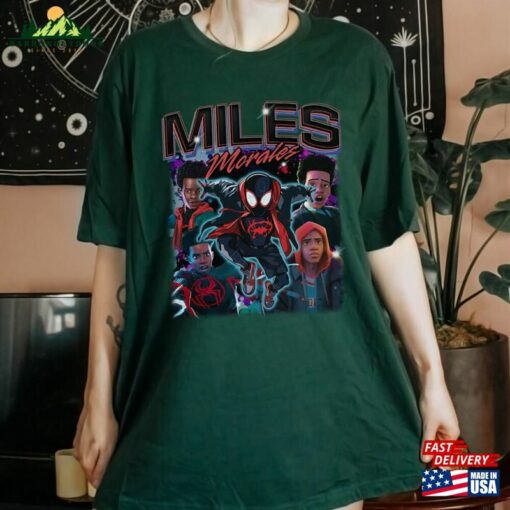 Miles Morales Spider Man Across The Verse Shirt Hoodie Classic