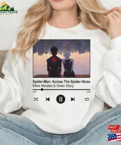 Miles Morales Tracklist Shirt Across The Spider Verse T-Shirt Hoodie