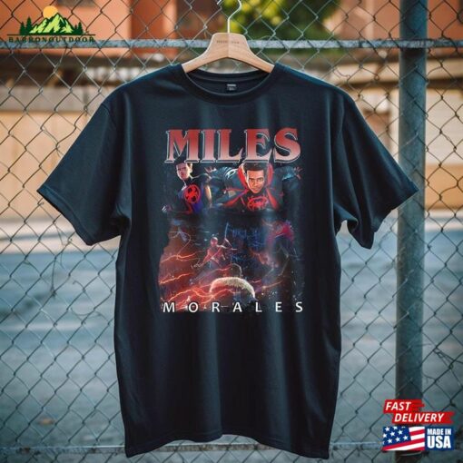 Miles Morales Vintage Bootleg T-Shirt Classic Hoodie