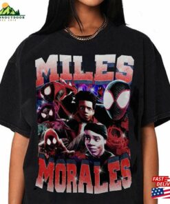 Miles Morales Vintage T-Shirt Spider Punk Shirt Man Across The Hoodie Classic