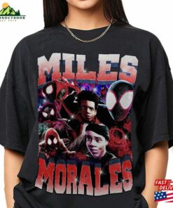 Miles Morales Vintage T-Shirt Spider Punk Shirt Man Across The Hoodie Classic