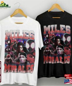 Miles Morales Vintage T Shirt Spider Punk Shirt Man Across The Hoodie Classic 3