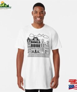 Minimalist Style Netherlands Amsterdam City Long T-Shirt Sweatshirt Unisex