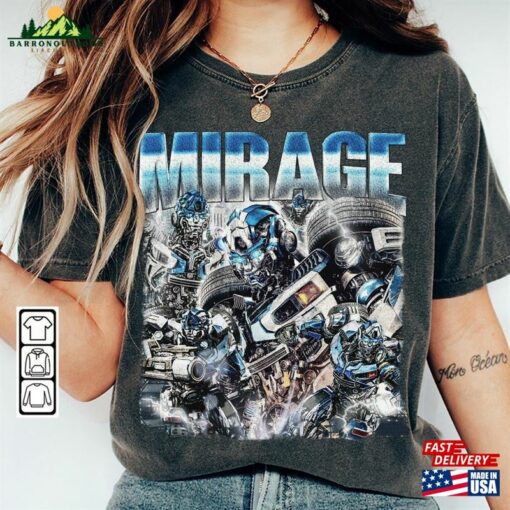 Mirage Movie Shirt Autobot 90S Y2k Vintage Retro Bootleg Sweatshirt Hoodie