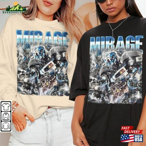 Mirage Movie Shirt Autobot 90S Y2k Vintage Retro Bootleg T-Shirt Hoodie