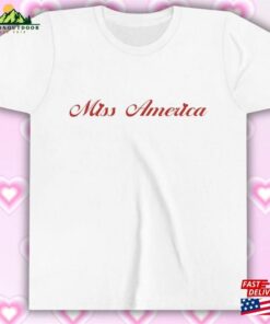 Miss America Baby Tee Y2k Barbie Shirt Sweatshirt T-Shirt