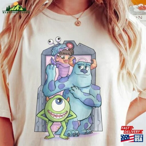 Monster Inc Shirt Disney Comfort Colors Watercolor Classic T-Shirt