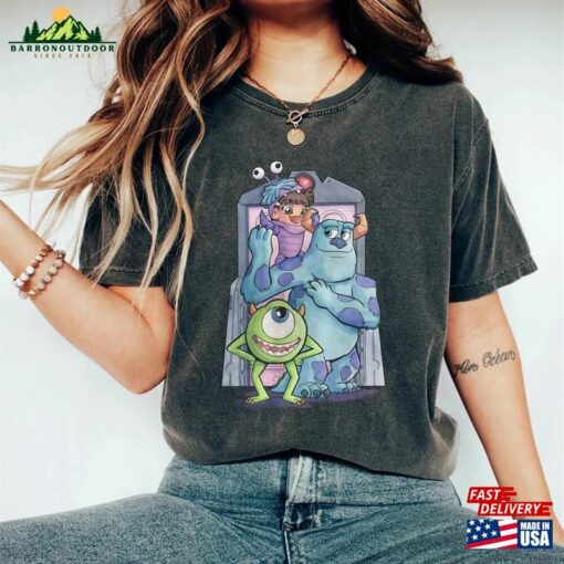 Monster Inc Shirt Disney Comfort Colors Watercolor Classic T-Shirt