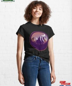 Moon And Mountains Classic T-Shirt Unisex 3 Moon And Mountains Classic T Shirt Unisex 4