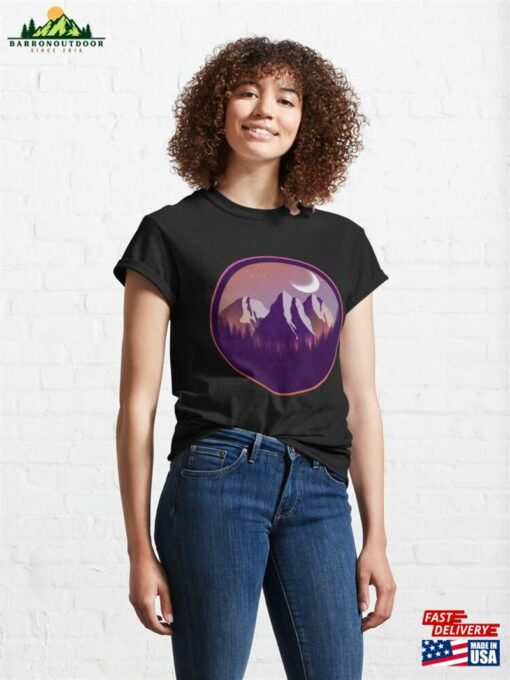 Moon And Mountains Classic T-Shirt Unisex