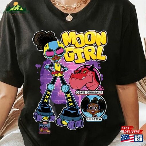 Moon Girl And Devil Dinosaur Shirt Lunala Kid Sweatshirt Hoodie