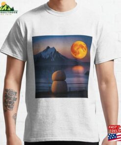 Moon Over The Mountains Classic T-Shirt Hoodie Moon Over The Mountains Classic T-Shirt Hoodie