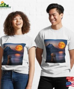 Moon Over The Mountains Classic T-Shirt Hoodie