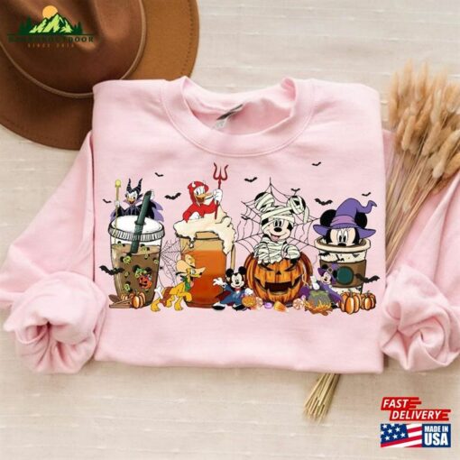 Mouse And Friends Coffee Sweatshirt Horror Shirt Unisex