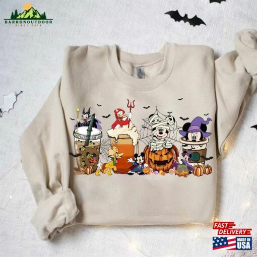 Mouse And Friends Coffee Sweatshirt Horror Shirt Unisex