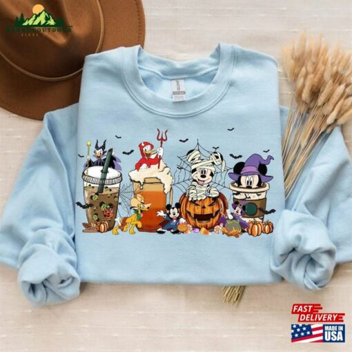 Mouse And Friends Coffee Sweatshirt Horror Shirt Unisex