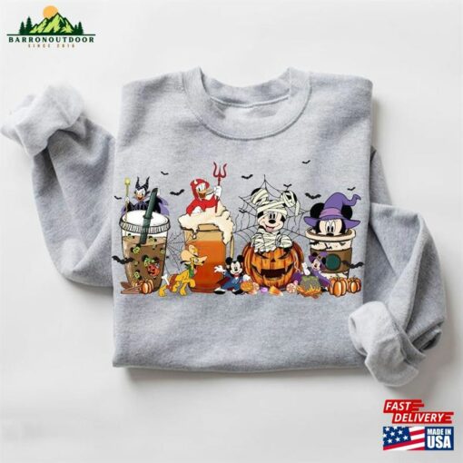 Mouse And Friends Coffee Sweatshirt Horror Shirt Unisex