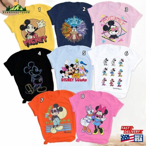 Mouse And Friends Matching Shirt Family Vacation 2023 Characters Trip Sweatshirt Hoodie