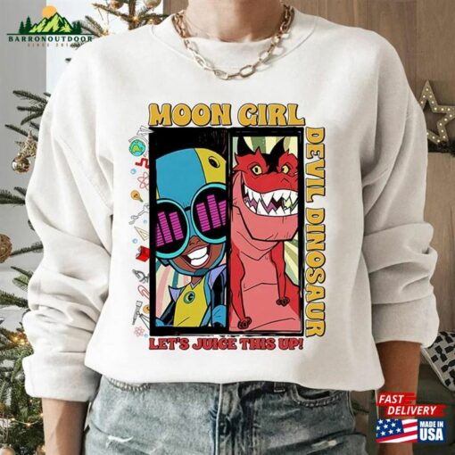 Movie 2023 Shirt Moon Girl T-Shirt And Devil Dinosaur Sweatshirt