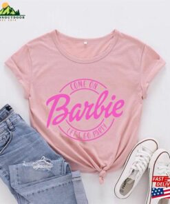 Movie Margot Robbie Cosplay Costume Barbie 2023 T-Shirt Come On Classic Sweatshirt 2 Movie Margot Robbie Cosplay Costume Barbie 2023 T Shirt Come On Classic Sweatshirt 3