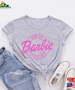 Movie Margot Robbie Cosplay Costume Barbie 2023 T-Shirt Come On Classic Sweatshirt 3 Movie Margot Robbie Cosplay Costume Barbie 2023 T Shirt Come On Classic Sweatshirt 4