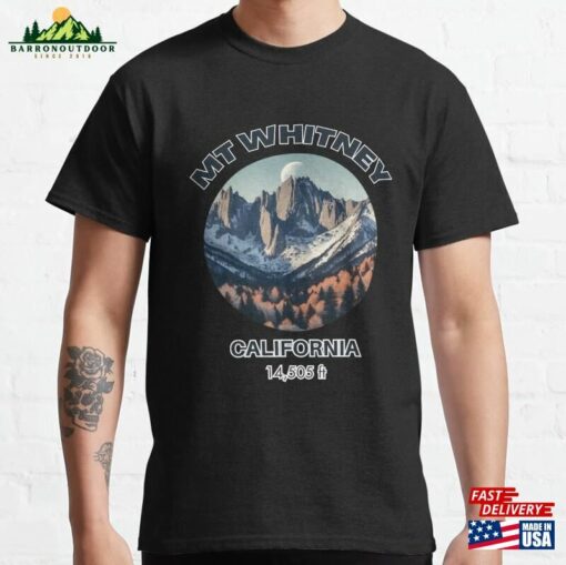 Mt Whitney Mount Summit Peak California Pct Pacific Crest Trail Outdoor Adventure Hiking Sierra Nevada Shirt Hoodie Sweatshirt