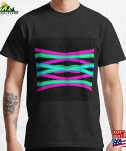 Neon Tubes Pink Green Design Classic T-Shirt Hoodie Neon Tubes Pink Green Design Classic T-Shirt Hoodie