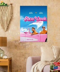 New Barbie F1 Mclaren Lando Norris Oscar Piastri Formula1 Driver 2023 Wall Art Unisex T-Shirt