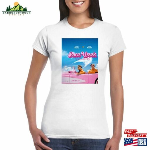 New Barbie F1 Mclaren Lando Norris Oscar Piastri Formula1 Driver 2023 Women’s Clothing T-Shirt Classic