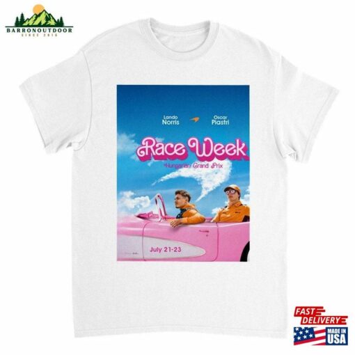 New Barbie F1 Mclaren Lando Norris Oscar Piastri Formula1 Driver 2023Heavyweight Unisex Crewneck T-Shirt Classic