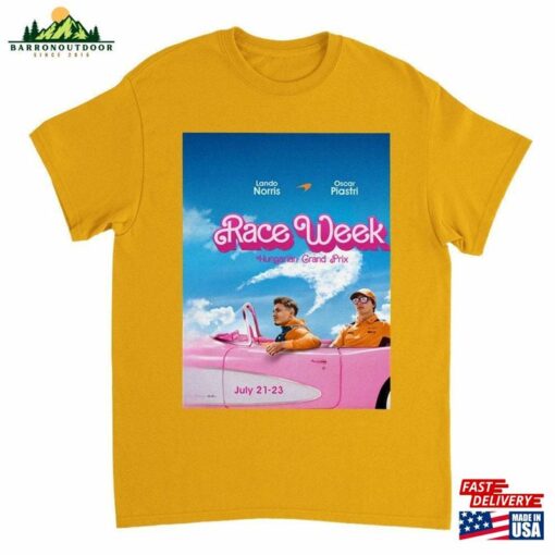 New Barbie F1 Mclaren Lando Norris Oscar Piastri Formula1 Driver 2023Heavyweight Unisex Crewneck T-Shirt Classic