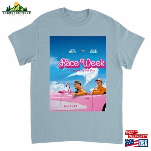 New Barbie F1 Mclaren Lando Norris Oscar Piastri Formula1 Driver 2023Heavyweight Unisex Crewneck T-Shirt Classic