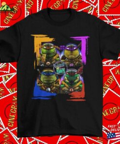 New Tmnt All4 Movie T-Shirt Retro Graphic Tee Gift For Him Sweatshirt Classic