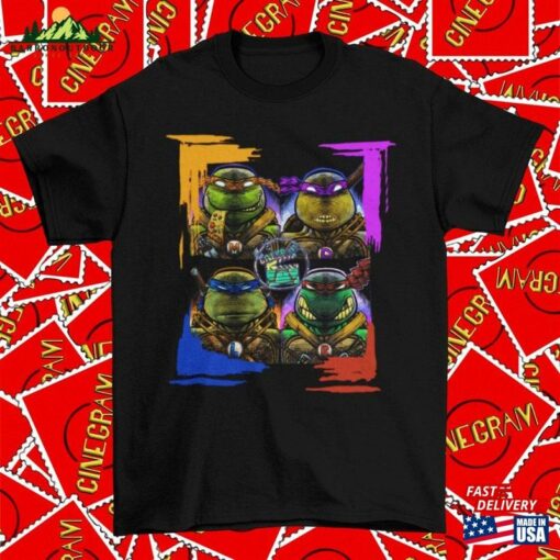 New Tmnt All4 Movie T-Shirt Retro Graphic Tee Gift For Him Sweatshirt Classic