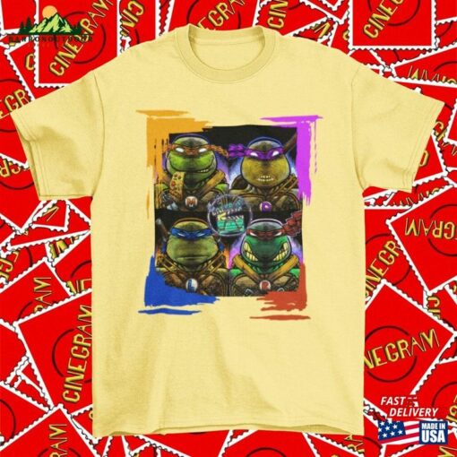 New Tmnt All4 Movie T-Shirt Retro Graphic Tee Gift For Him Sweatshirt Classic