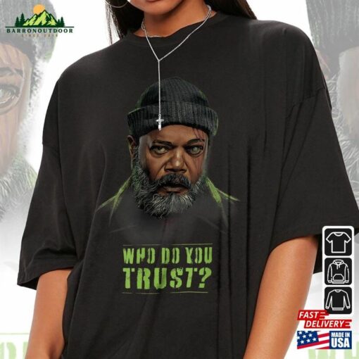 Nick Fury Who Do You Trust Movie Shirt Secret Invasion 2023 Tv Series Vintage 90S Y2k Hoodie Classic