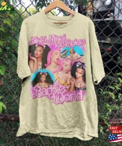 Nicki Minaj X Ice Spice Barbie World Shirt Homage Tee Funny Unisex T-Shirt