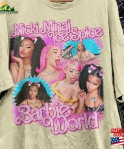 Nicki Minaj X Ice Spice Barbie World Vintage Shirt Homage T-Shirt Fan Tees Sweatshirt Classic